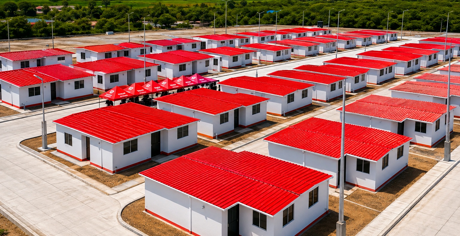 Proyecto terminado de DEGA Inversiones: urbanización de viviendas